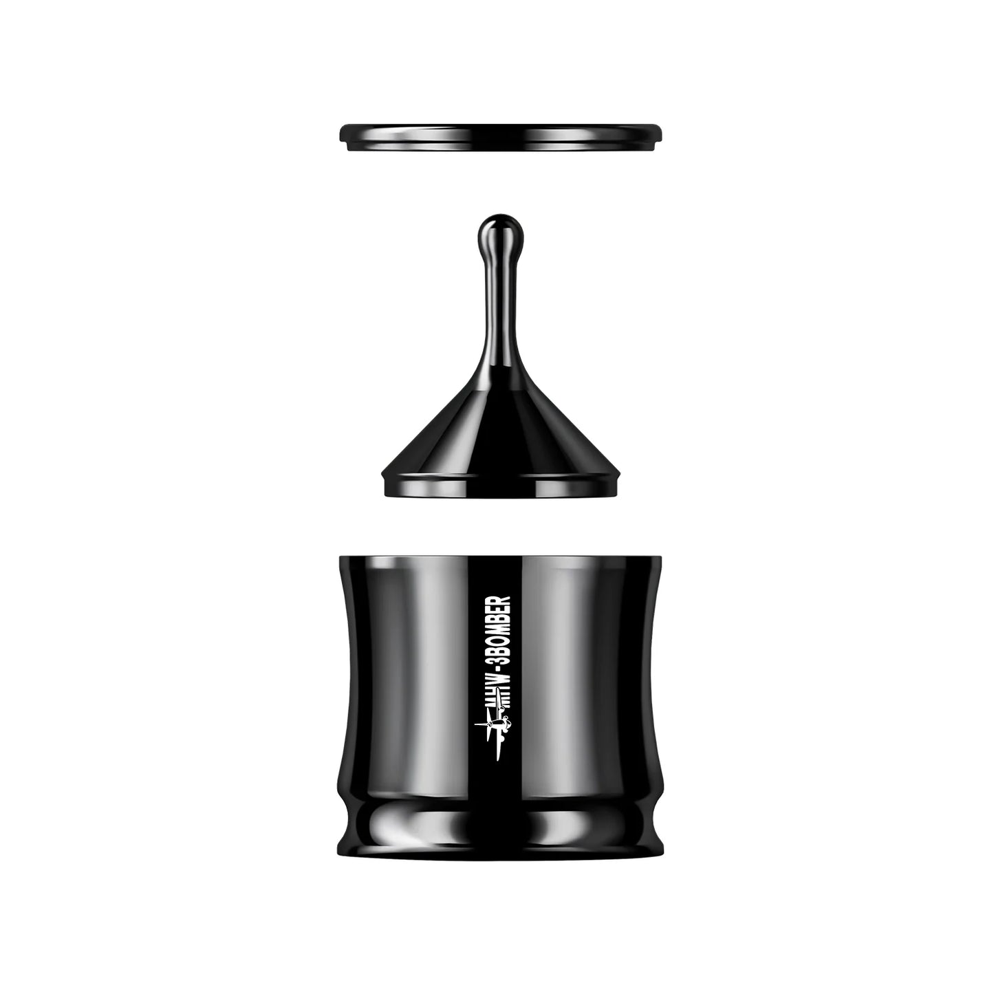 MHW | Flow Light Series Stainless Steel Dosing Funnel - Black 58mm