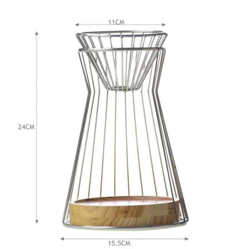 EX | Dirp Holder Stainless Steel & Wood