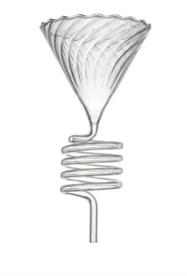 EX | قمع تقطير قهوة حلزوني شفاف 02