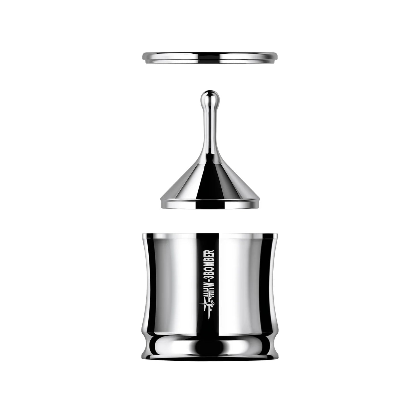 MHW | Flow Light Series Stainless Steel Dosing Funnel - Polished 58mm