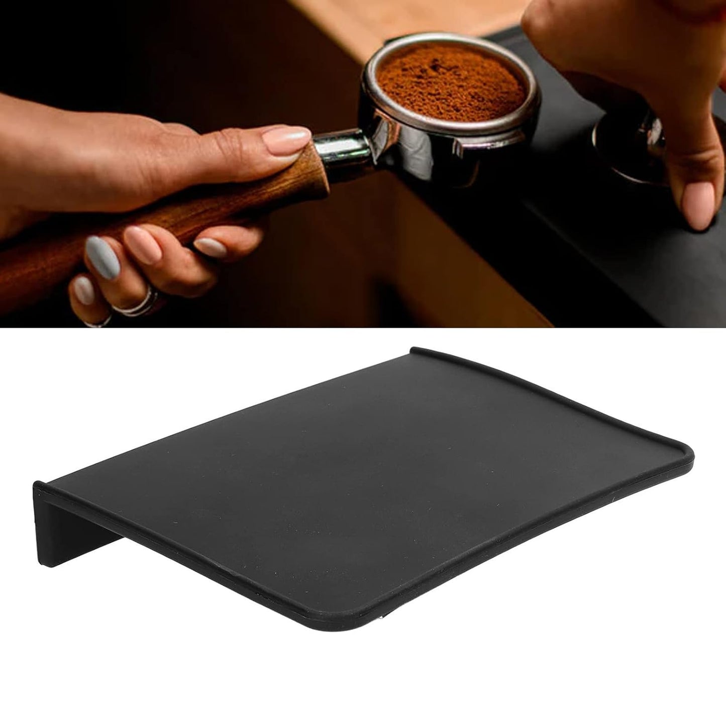 JDMON | Corner Tamping Mat Black