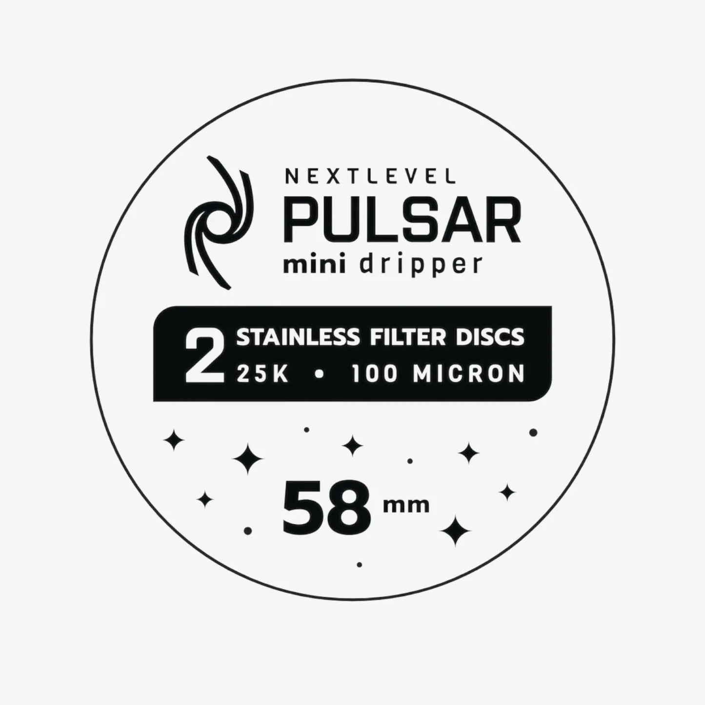 Next Level Pulsar Mini – Stainless Steel Filter Discs 2pcs