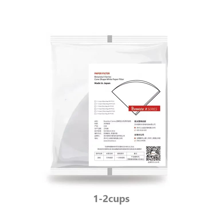 Brewista X Cone Shape Paper Filter 1-2Cups (100pcs)