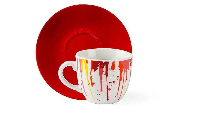 Excelsa | Dripping Ceramic Cups Red 90ML