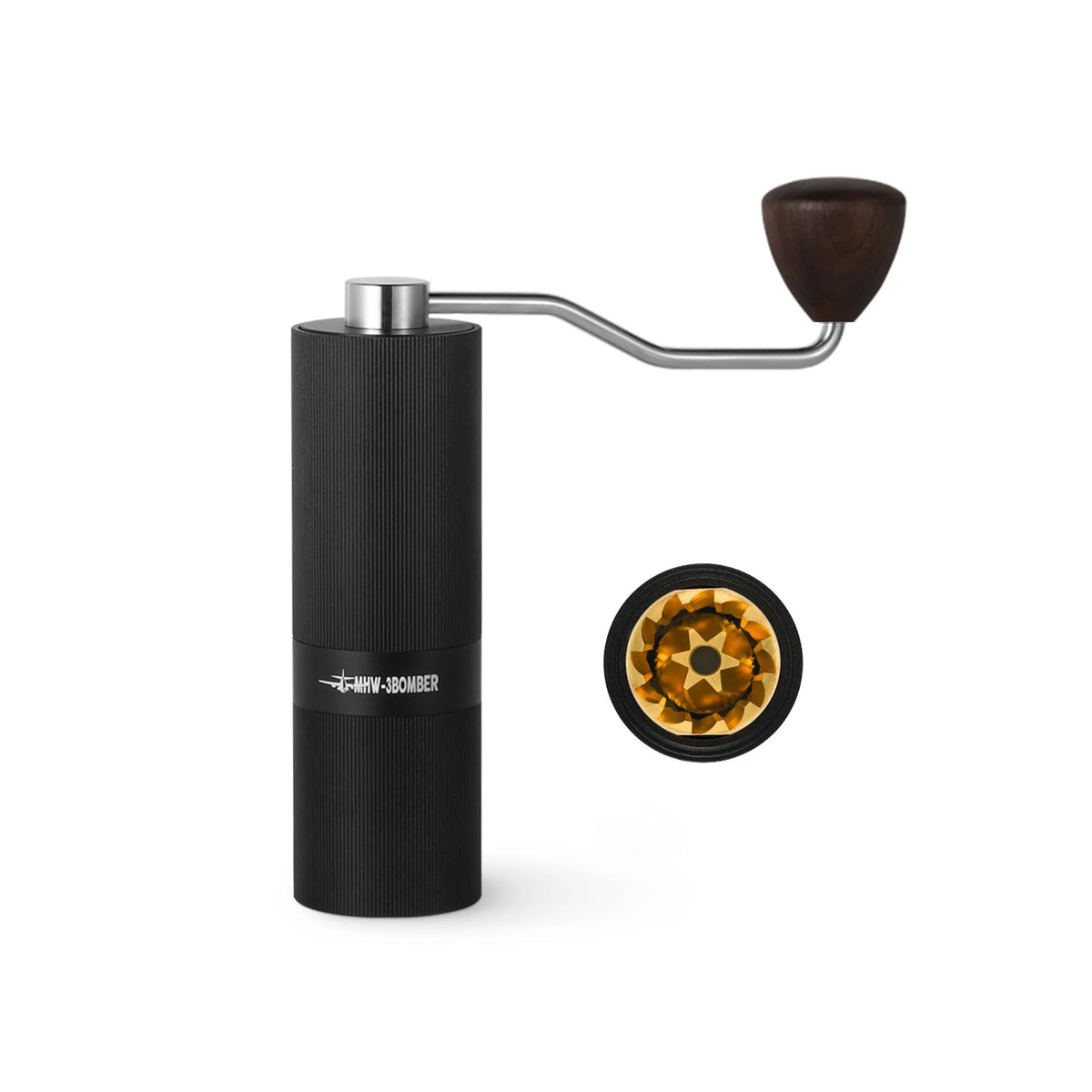 MHW | Racing M1 Manual Coffee Grinder Titanium Burr - Black