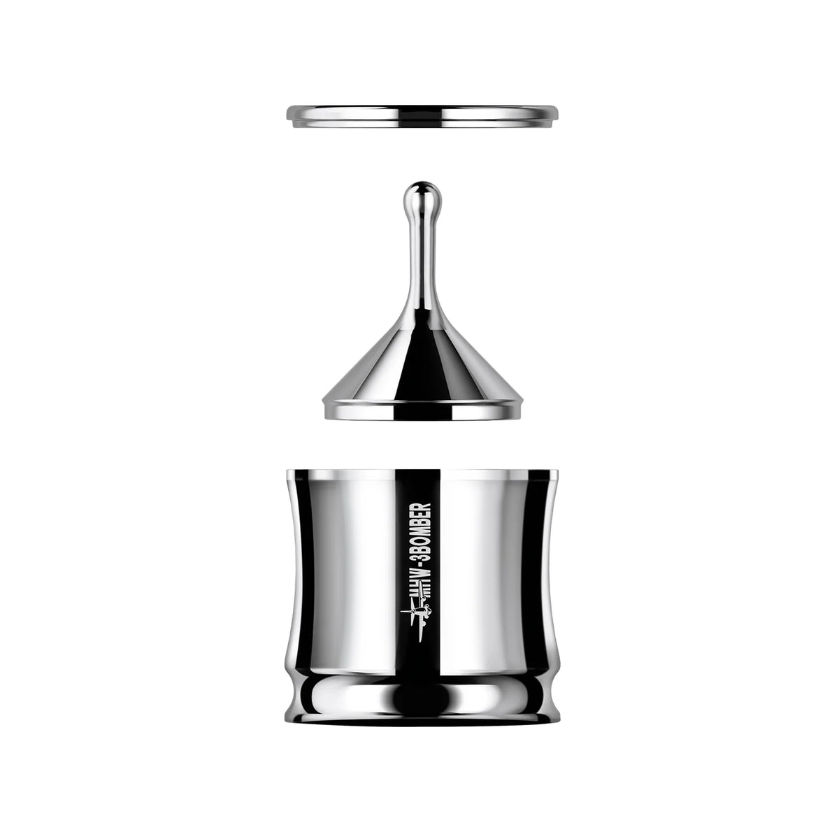MHW | Flow Light Series Stainless Steel Dosing Funnel - Polished 58mm