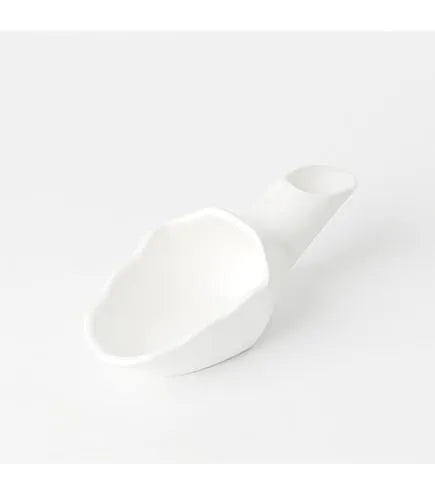 JDMON Ceramic Scoop Spoon White