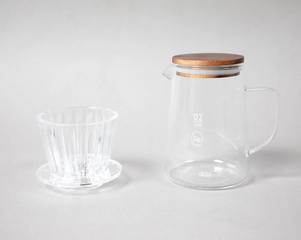 JDMON SIP | Clear Server Round Wood Led & B75 Dripper Set 02