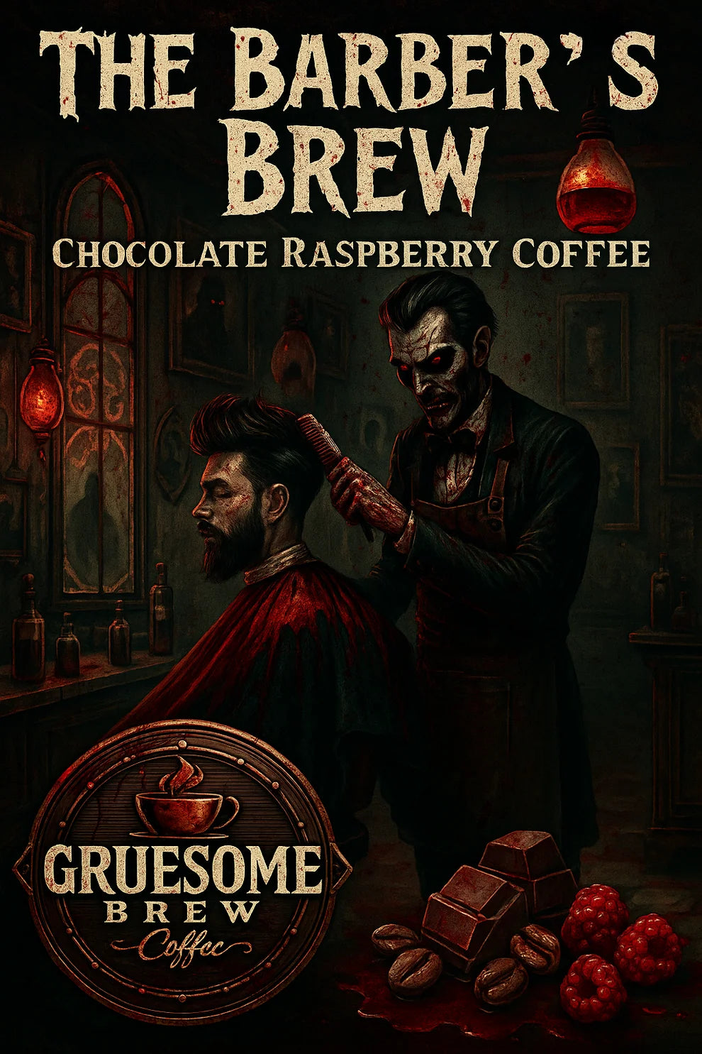 Gruesome | Barber's Brew Raspberry Choco 8oz