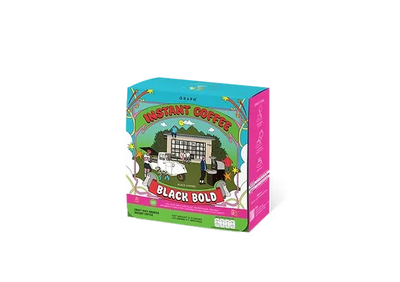 Graph | Arabica Instant Coffee Black Bold 7pcs
