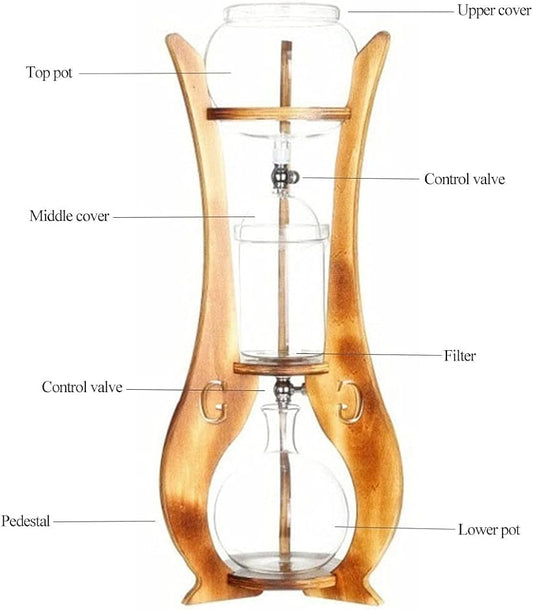 EX | Wooden Cold Drip Tower 1000ML BD10