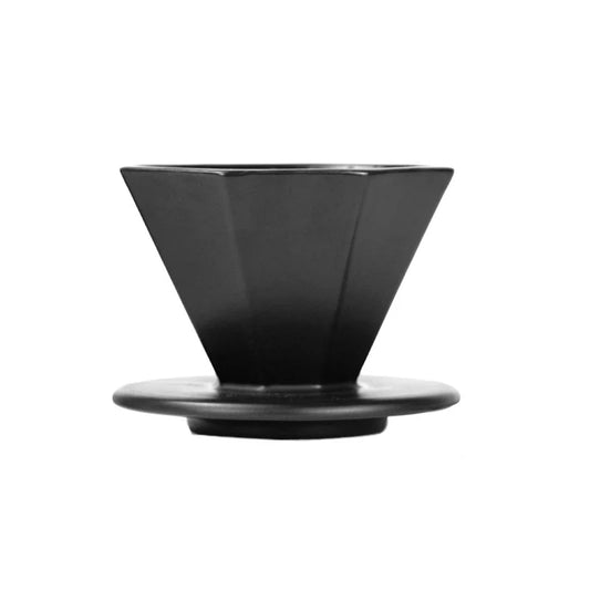 EX | Hexagonal Ceramic Dripper Black 01