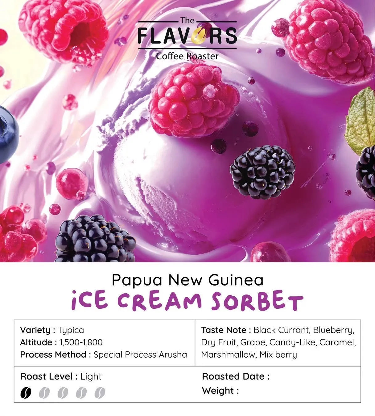 The Flavors | Papua Blueberry Sorbet 150G