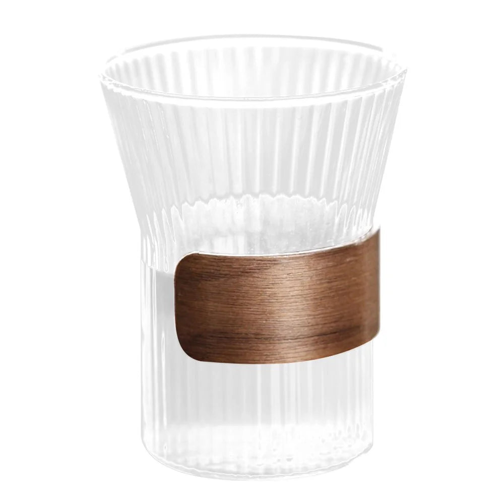 EX | Decanter with Wooden Sleeve Niagra Style Clear 75ML