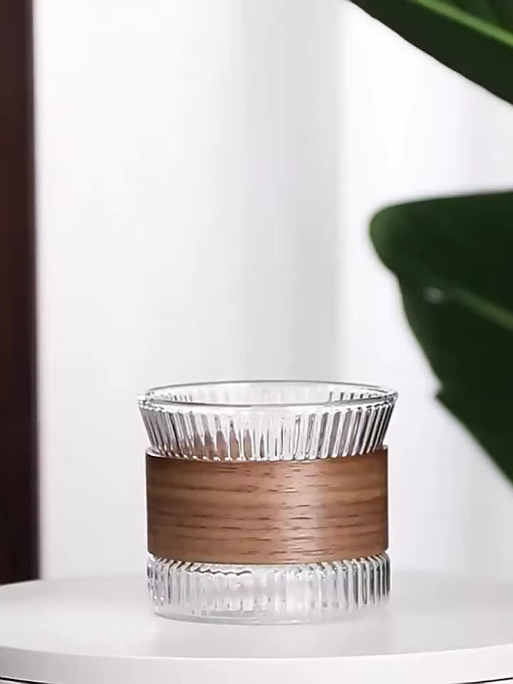 JDMON | كوب خفق مع غلاف خشبي