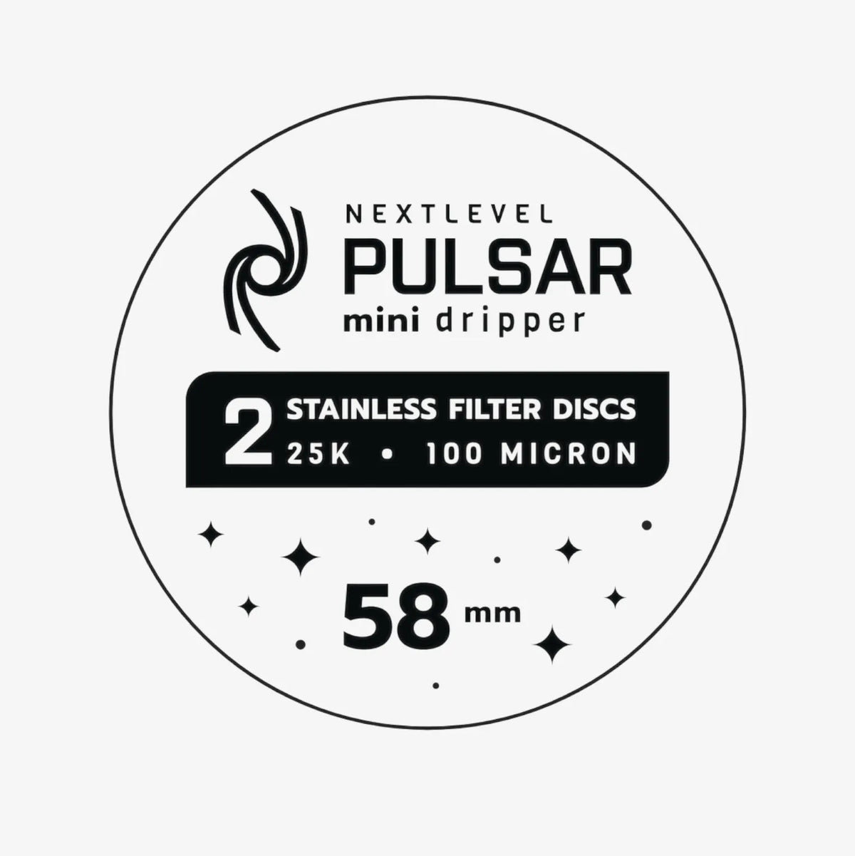 Next Level Pulsar Mini – Stainless Steel Filter Discs 2pcs
