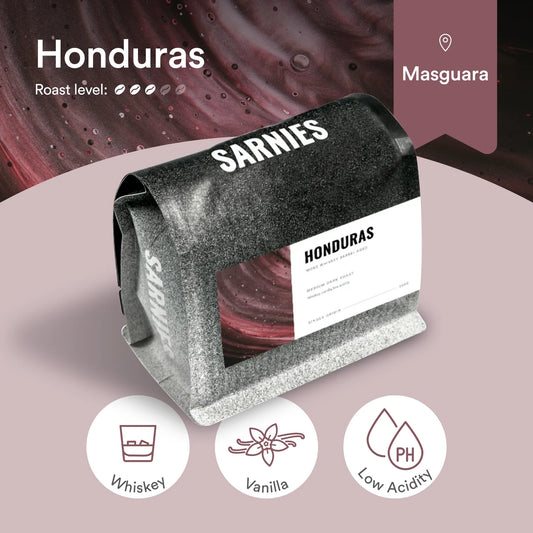 Sarnies | Honduras Moke Whiskey Barrel Age 250G