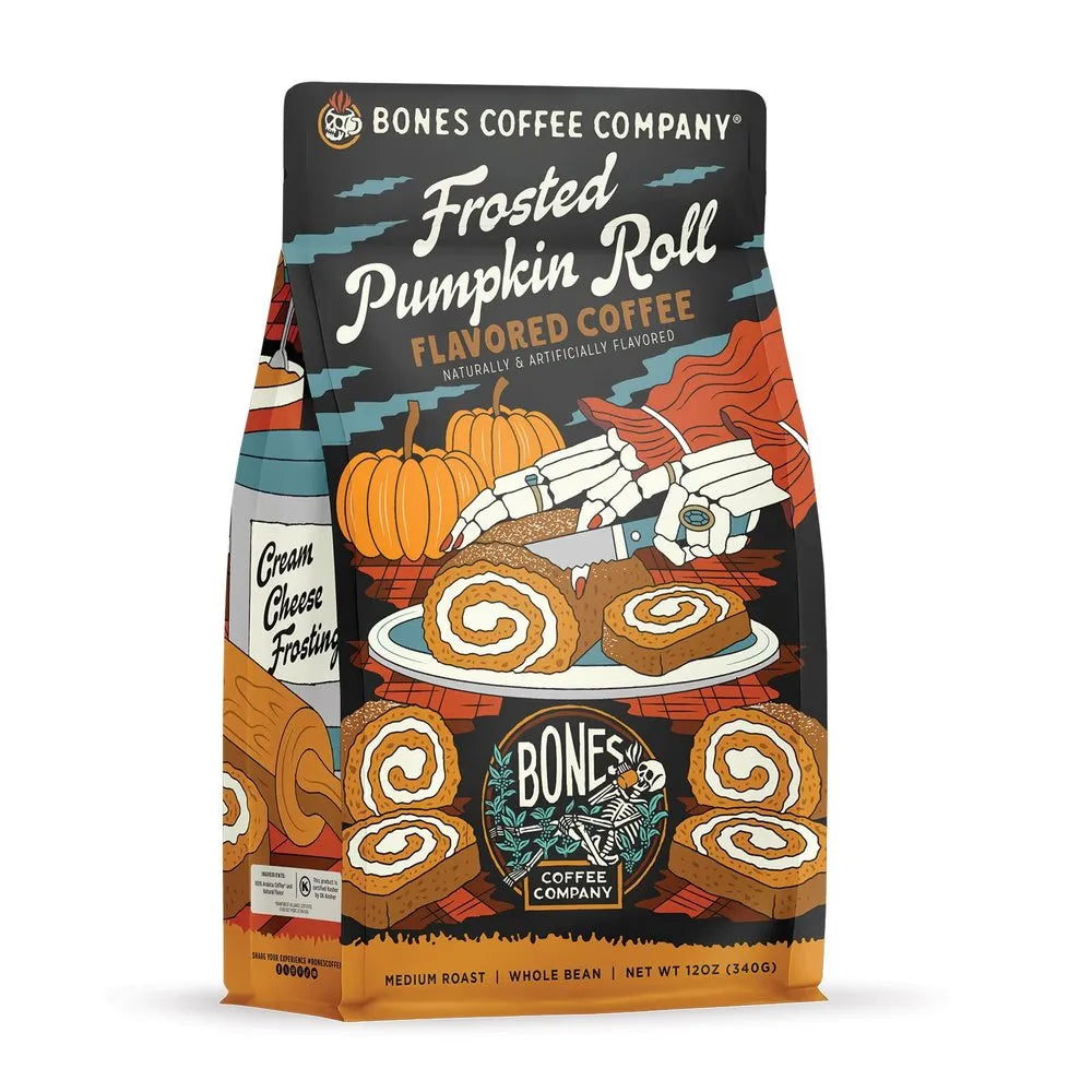 Bones | Frosted Pumpkin Roll 12oz