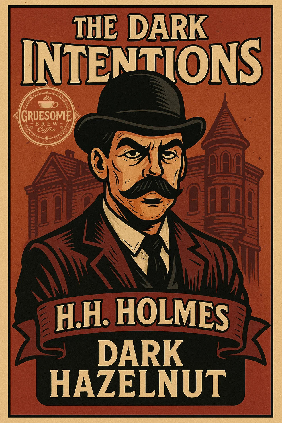 Gruesome | H.H Holmes Hazelnut Dark Roast 8oz