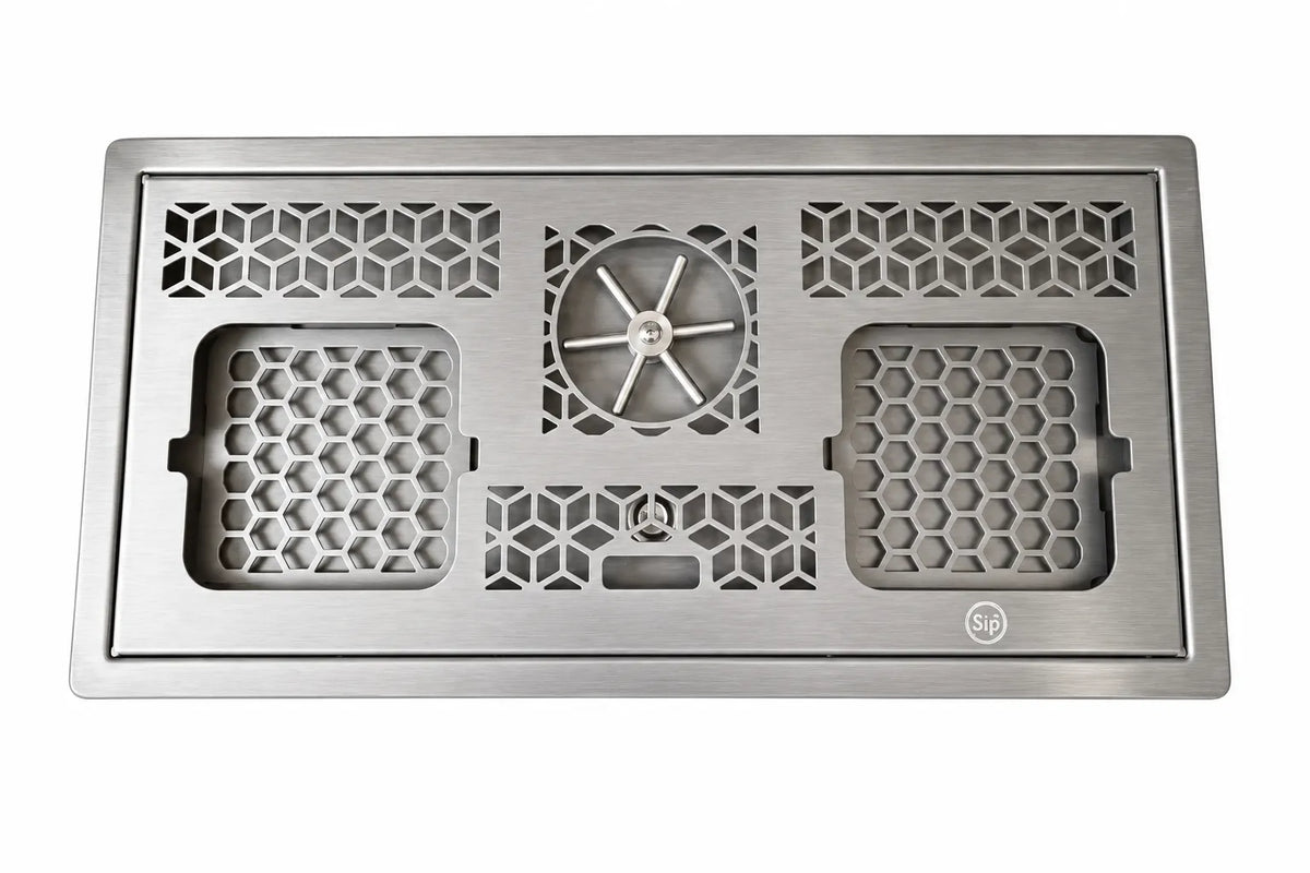 Sip Stainless Steel Rinser Dual Base