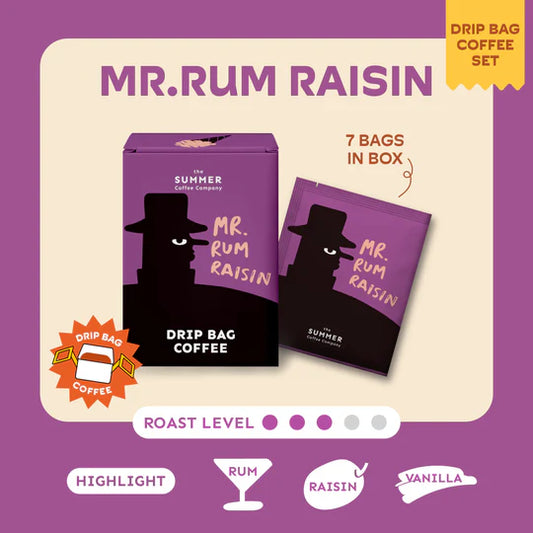 The Summer Coffee | Drip Bag Coffee Mr.Rum Raisin 7pcs