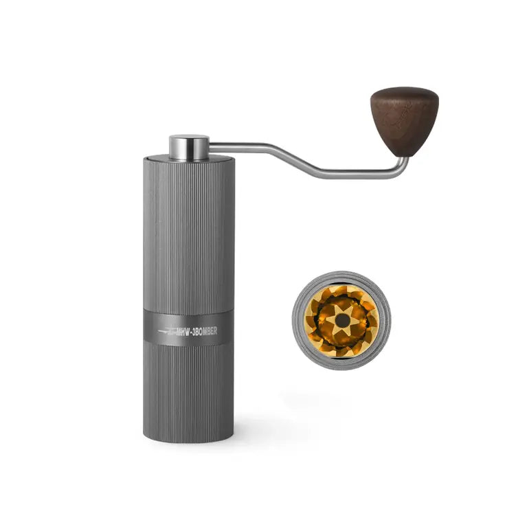 MHW | Racing M1 Manual Coffee Grinder Titanium Burr - Grey