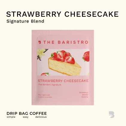 Baristro | Drip Coffee Strawberry Cheesecake 1piece