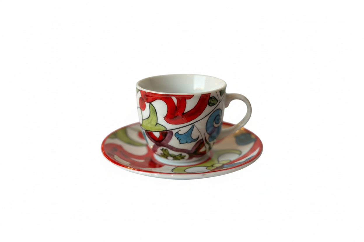 Excelsa | Ceramic Cups Lisbona Red 90ML
