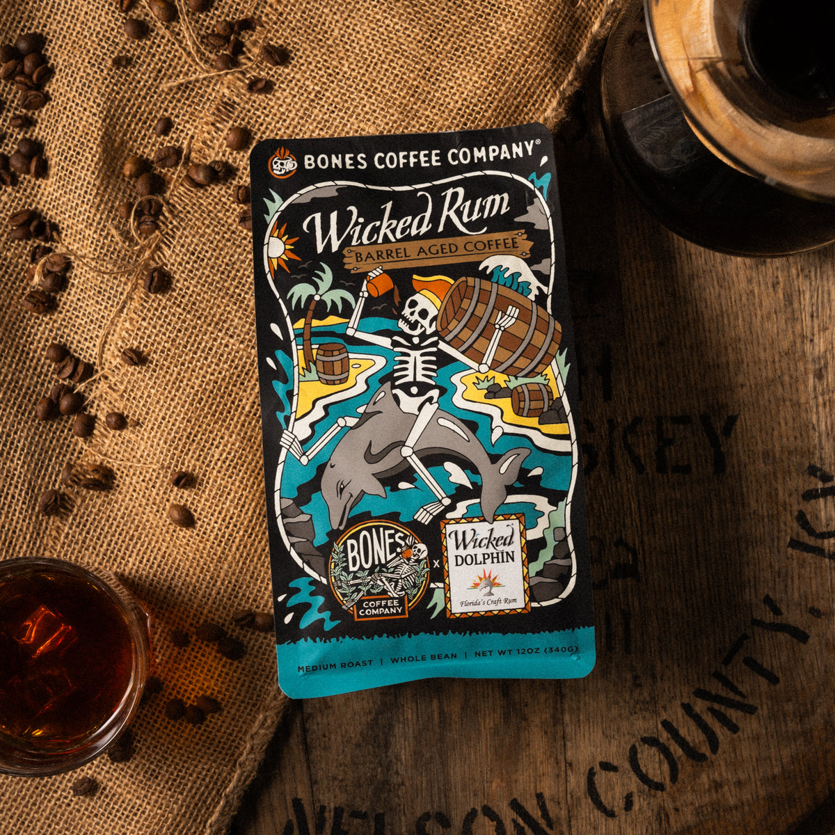 Bones | Wicked Rum Barrel - Aged 340g
