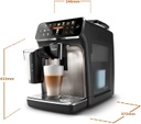 Philips 5400 Series Fully Automatic Espresso Machine - 1500W,12 Beverages, LatteGo Milk Solution, TFT Display