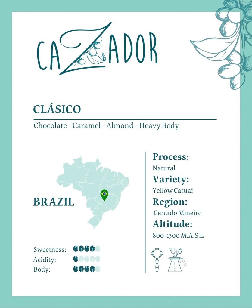 Cazador Brazil Clasico 250G