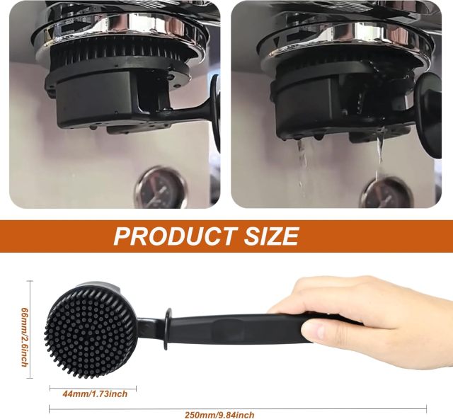 Better Koffee Basic Plus Teflon Mid Group Head and Shower Screen Cleaner Brush 58MM