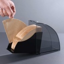 JDMON Snail Plastic Paper Filter Holder Mini Black