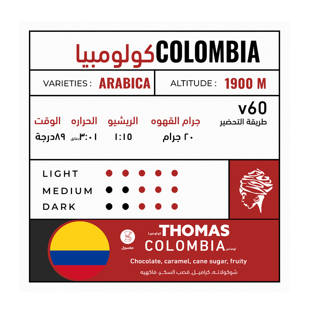 Asante Roastery Thomas Colombia 225 G