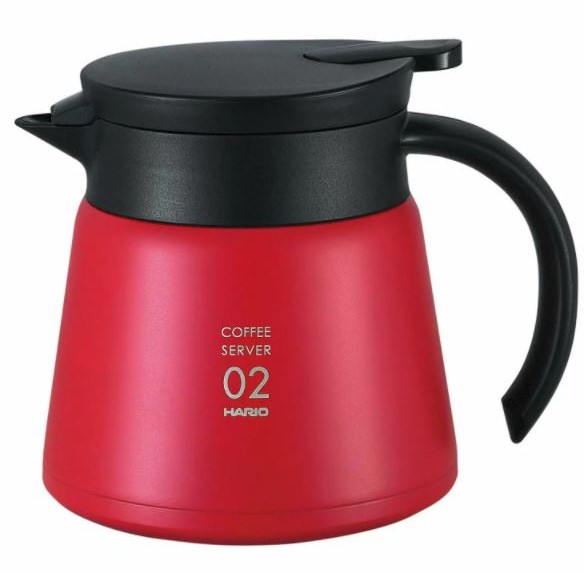 Hario V60 Insulated Stainless Steel Server 600 - Red