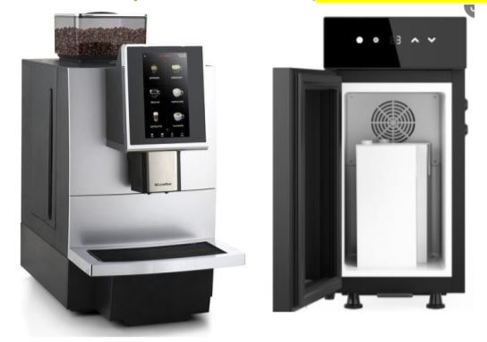 F12 Touch Coffee Machine with fridge