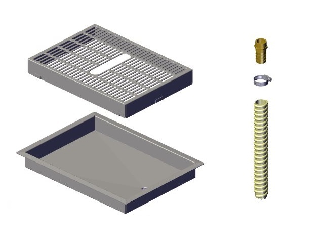 Mod Bar Systems Single Drip Tray With Drain