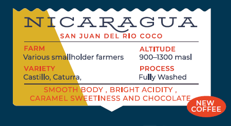 Haute Nicaragua San Juan Del Rio Coco 250G