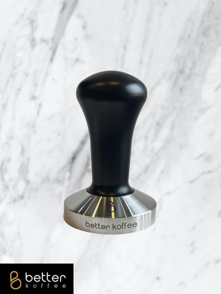 Better Koffee Tamper Stainless Steel Base &amp; Alumunium Black Handle 58.5MM