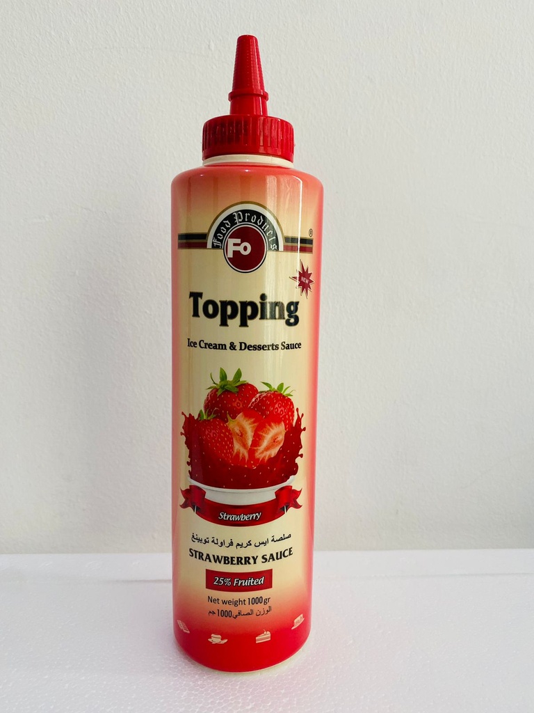 Fo Topping Sauce with Strawberry Fruits 1KG