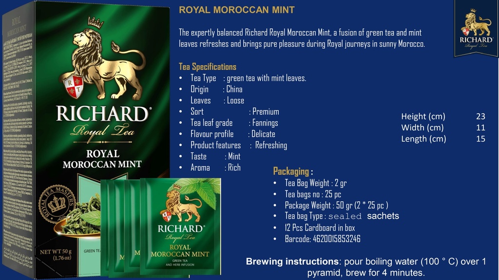 Tea Richard Royal Moroccan Mint  0.6kg/50g