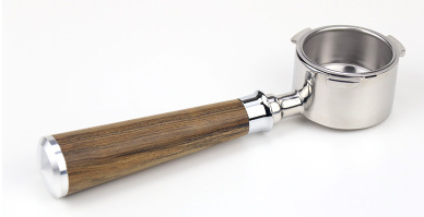 BS Bottomless Portafilter 51Mm For Delonghi 			Oak Wood