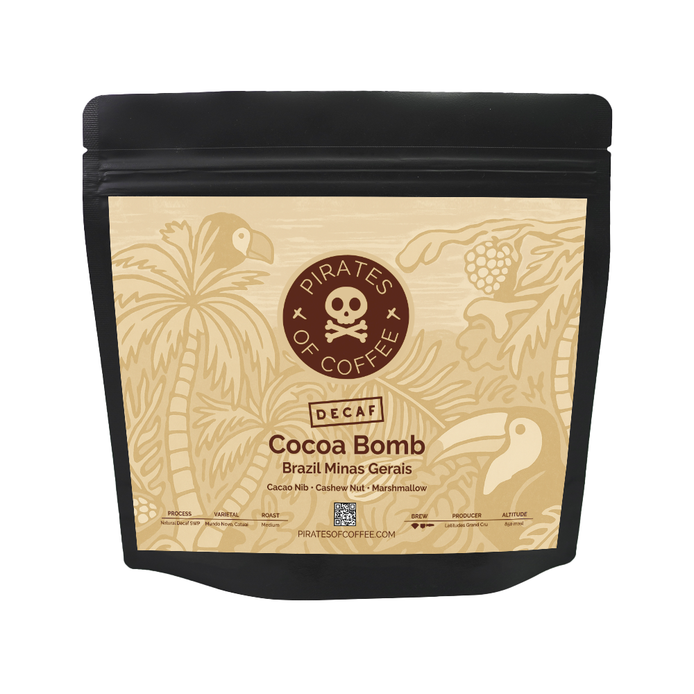 Pirates Decaf Cocoa Bomb Brazil Decaf 250 G