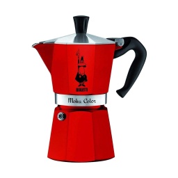 [SX01033] Bialetti Moka Express Coffee Maker 3 Cup, Red