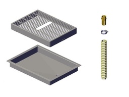 [SX01810] Mod Bar Systems Single Drip Tray With Drain