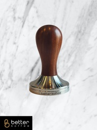 [SX02158] Better Koffee Tamper Stainless Steel Base &amp; Red Wood Handle 58.5MM