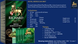 [SX02335] Tea Richard Royal Moroccan Mint  0.6kg/50g
