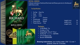 [SX02338] Tea Richard Royal Green 0.6kg/50g