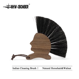 [SX02391] &quot;Mhw Indian Brush 160 X140MM Walnut Horse Hair&quot;