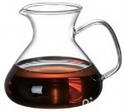 [S992B] Better Koffee Wide Round Base Server Clear 450ML